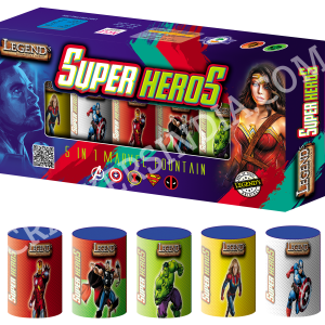 SHOWER SUPER HEROS -COLOUR POTS (5 PCS)